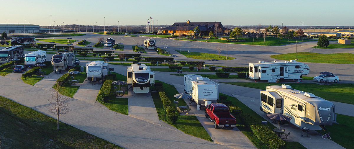 RVs at Durant RV Park