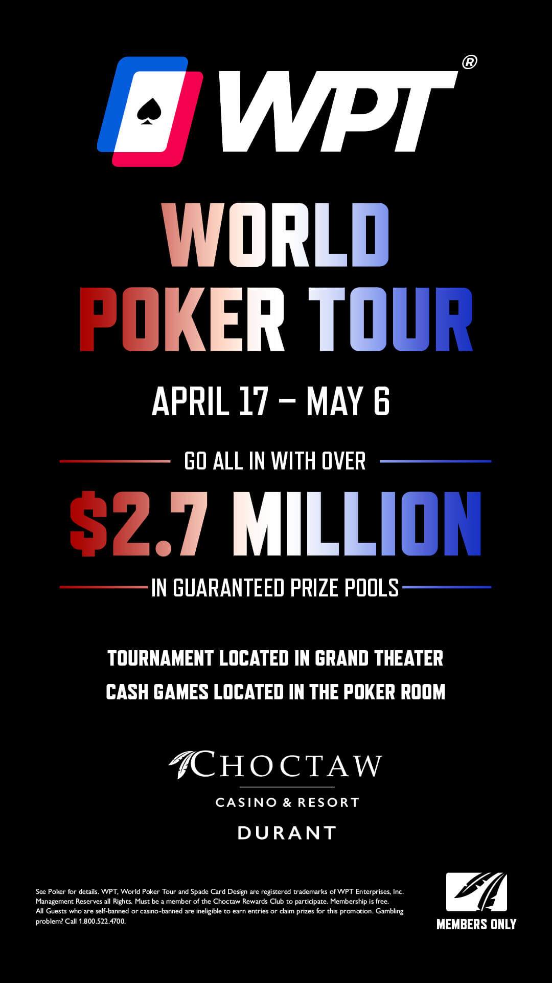 Choctaw Wpt Schedule 2027