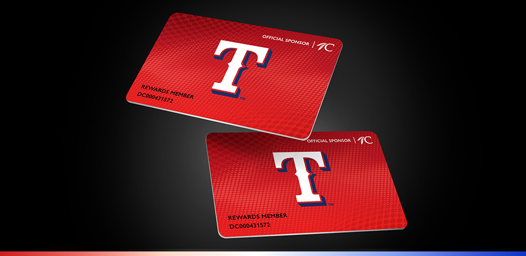 Texas Rangers Rewards Club Cards