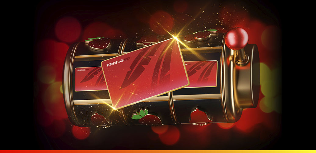 Slot reel with a rewards card