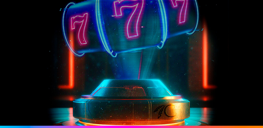 A reel with 7's that are holographic