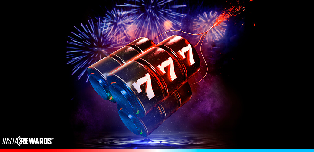 Slots with 777 and fireworks