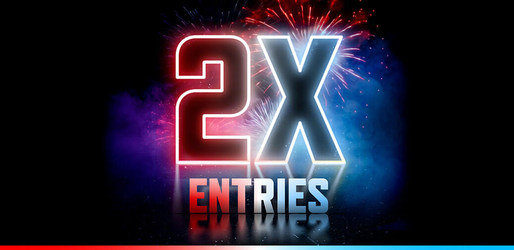 2X Entries with fireworks