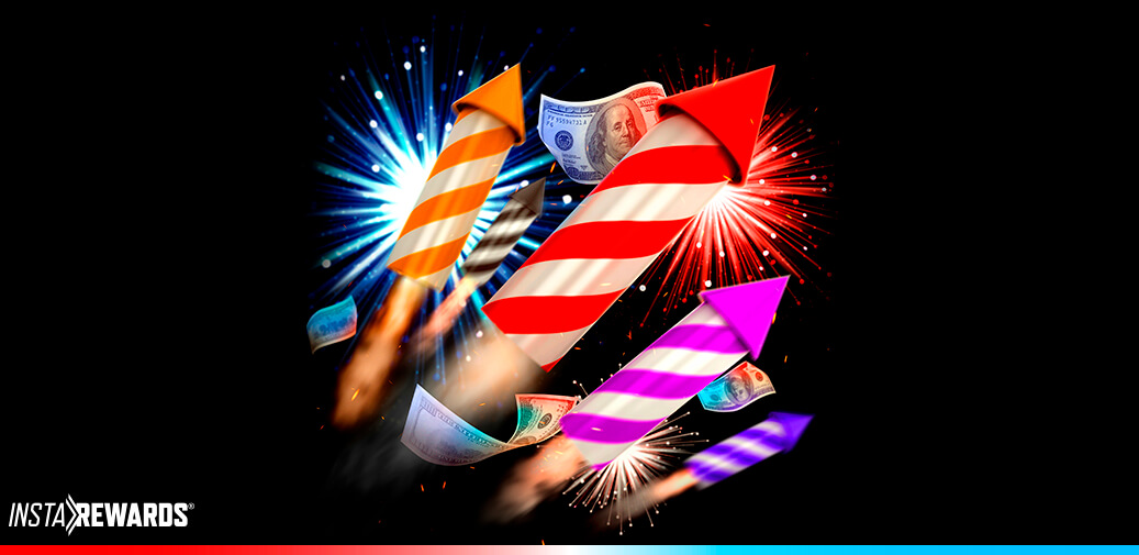 Fireworks with money