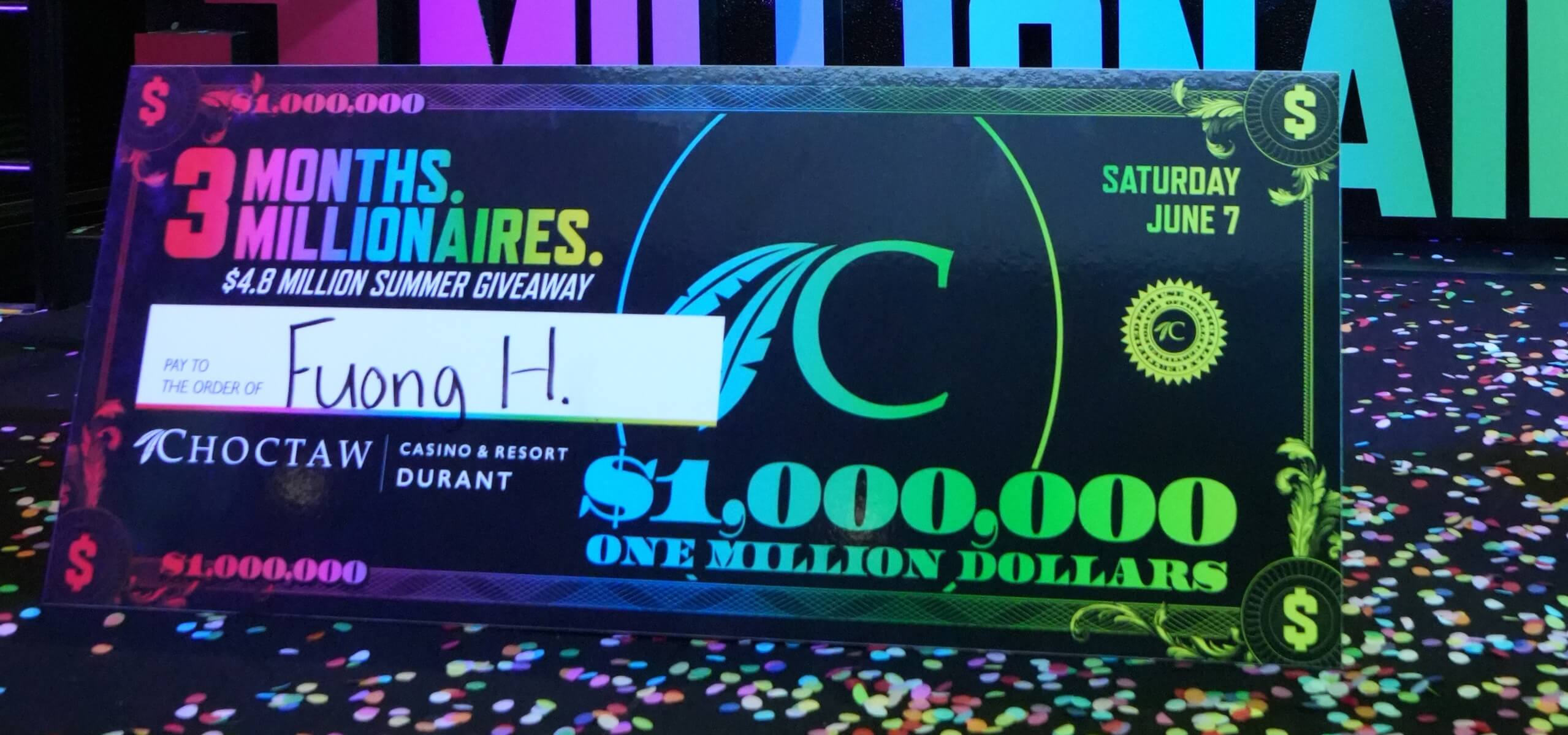 $1 Million Dollar Check