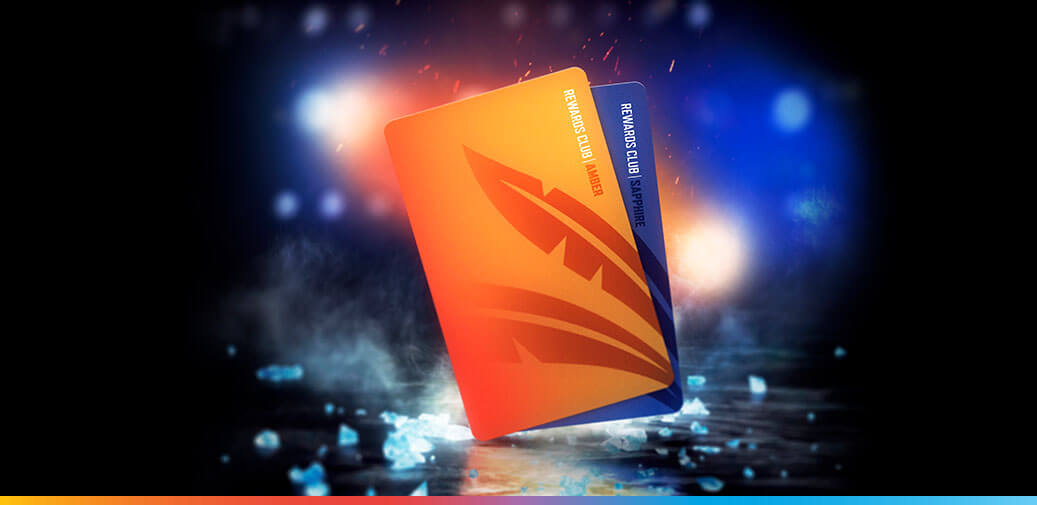 Image of Amber and sapphire reward club cards