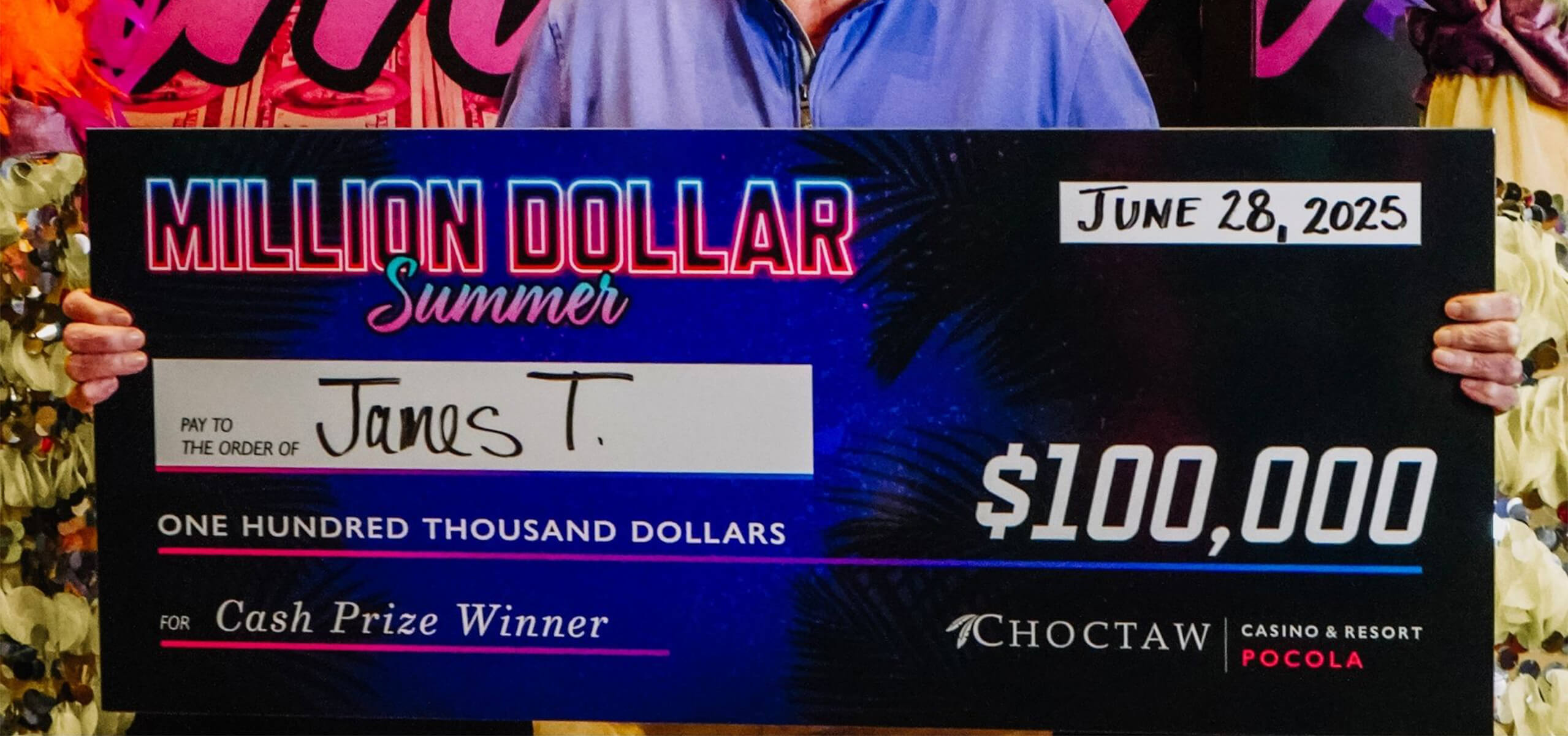 Portrait of million dollar summer winner