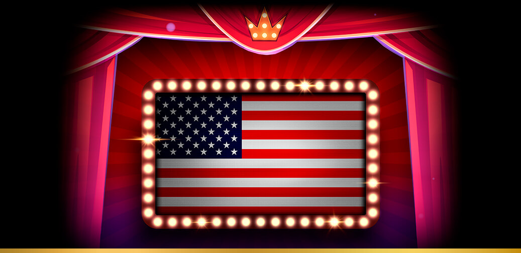 Picture of a flag with stars and stripes