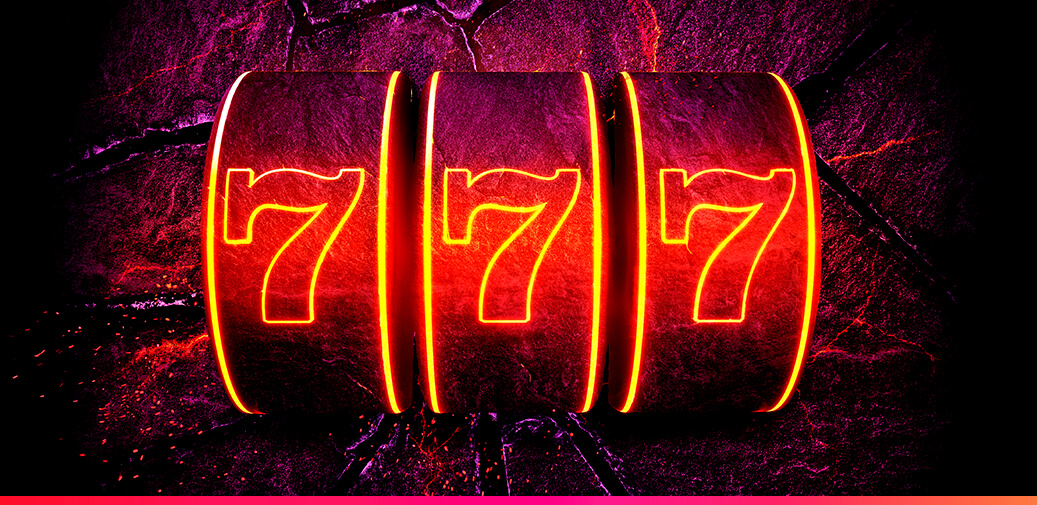 Slot reel with three 7's
