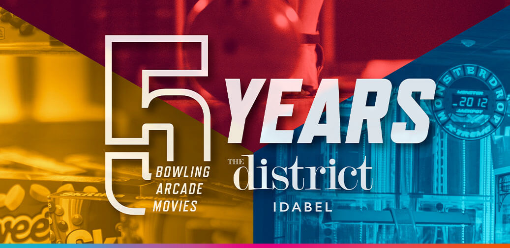 5 years of bowling, arcade and movies