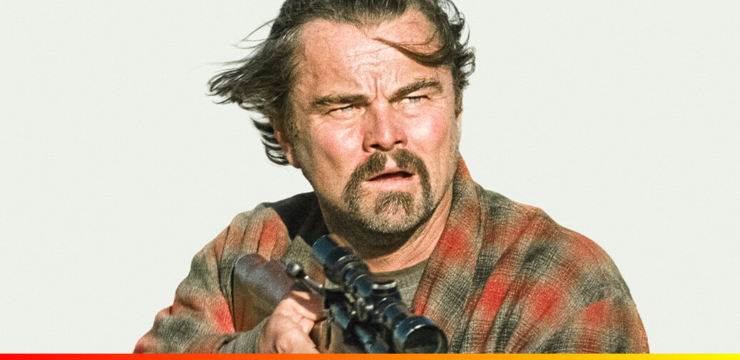 Man with hair blowing in the wind