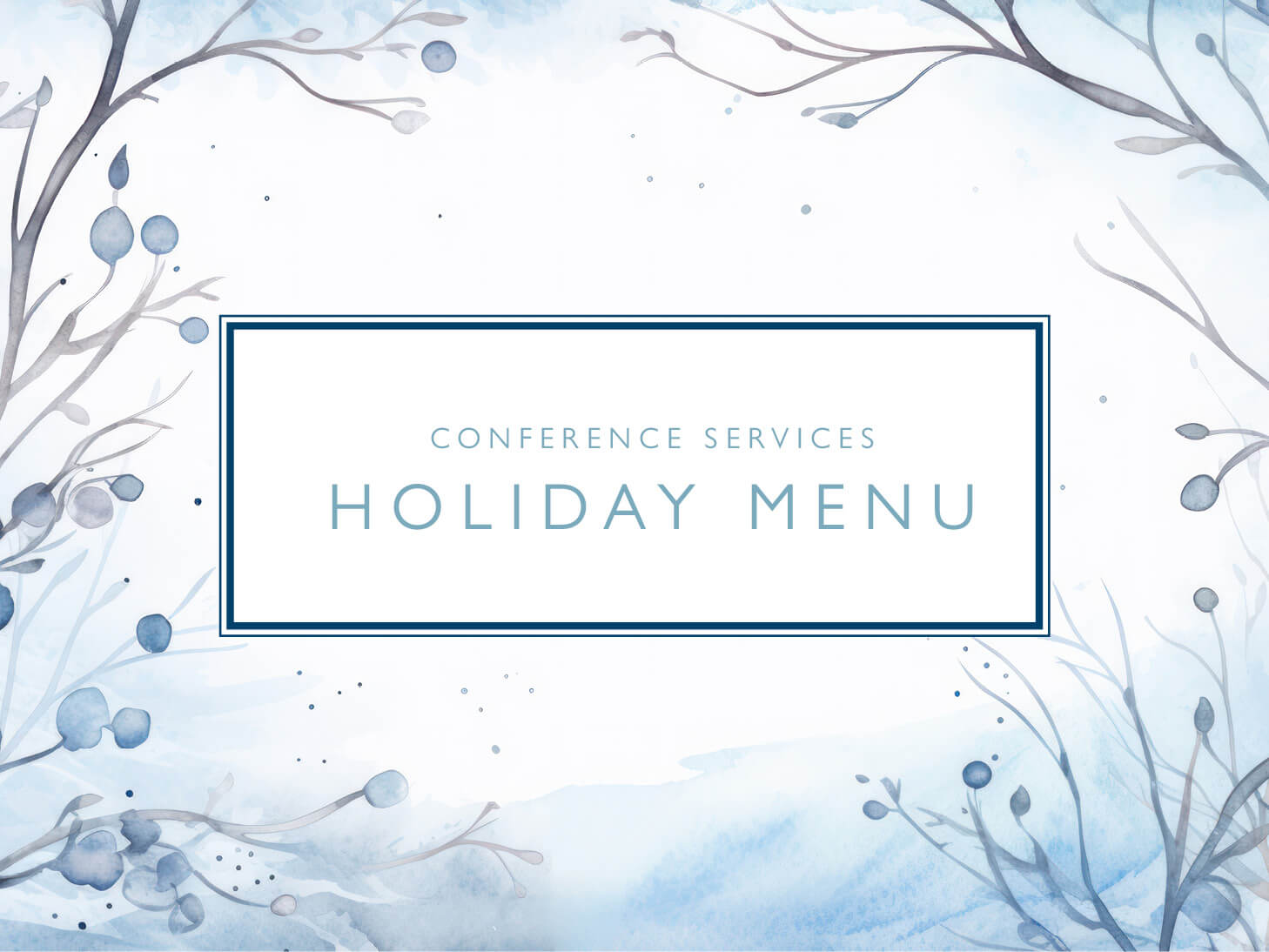 Conference Services Holiday Menu