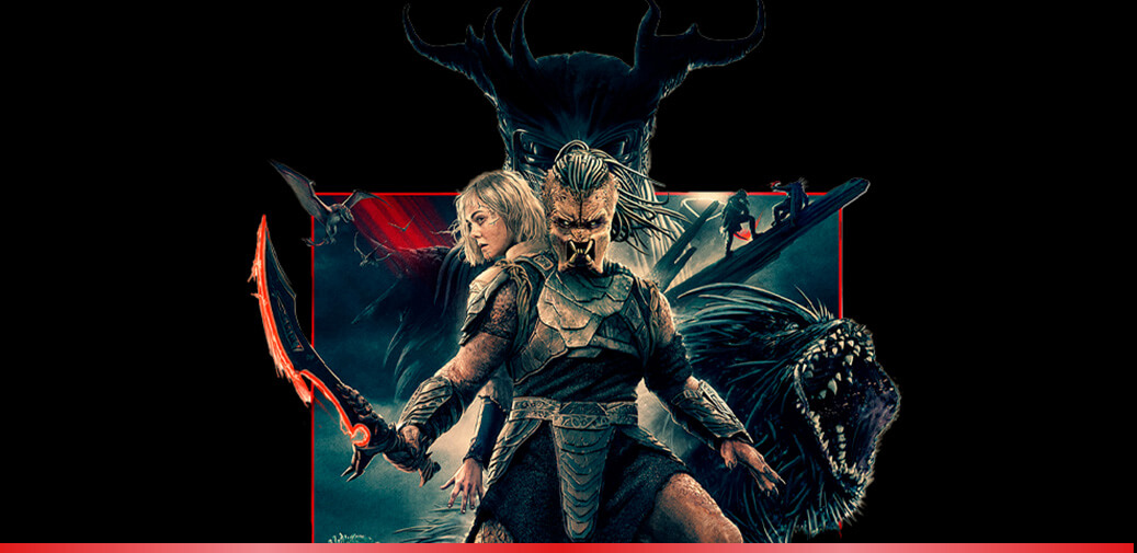 The predator holding a sword