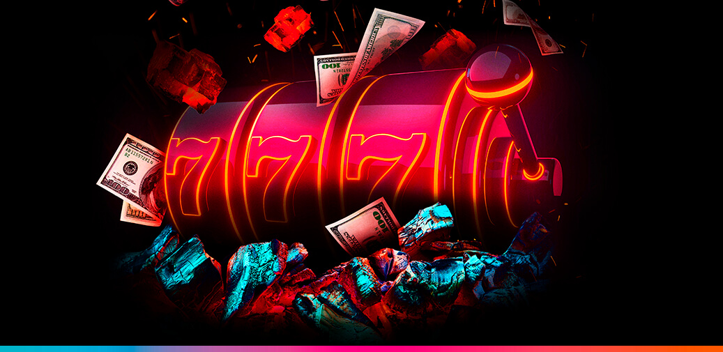 Red triple seven reel