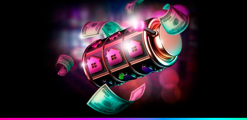 Casino reel and cash