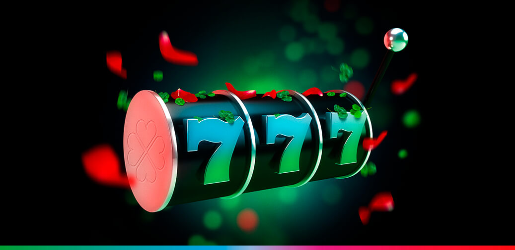 Triple 7 reel with rose petals on it