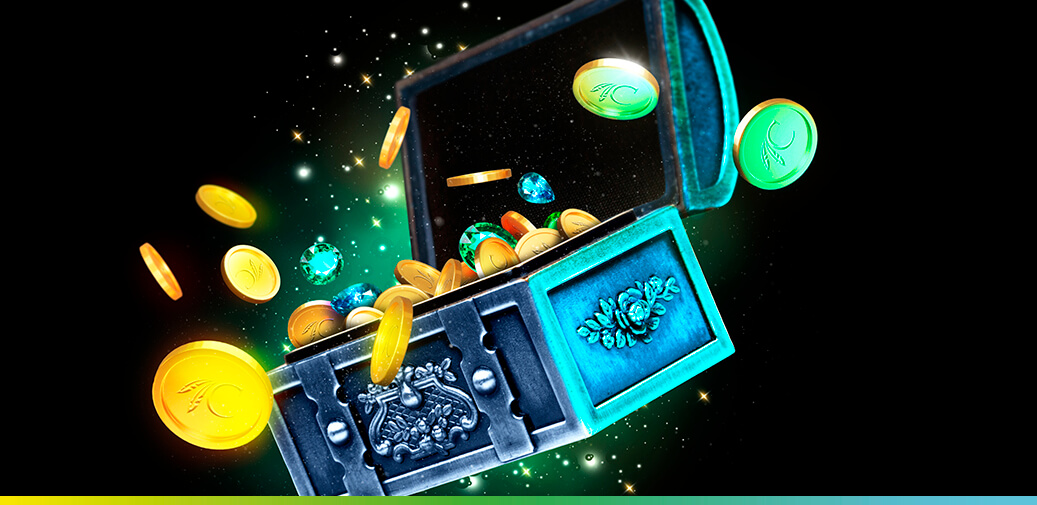 Chest filled with gold