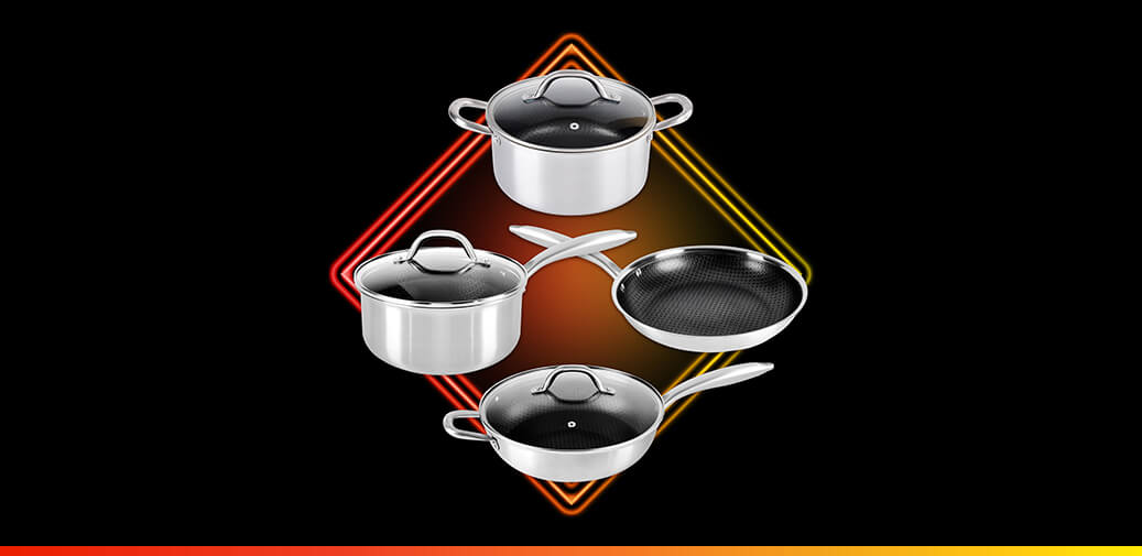Image of silver pots and pans