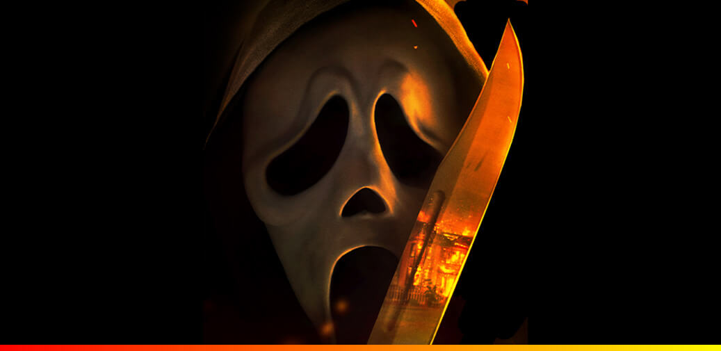 Ghostface with a knife