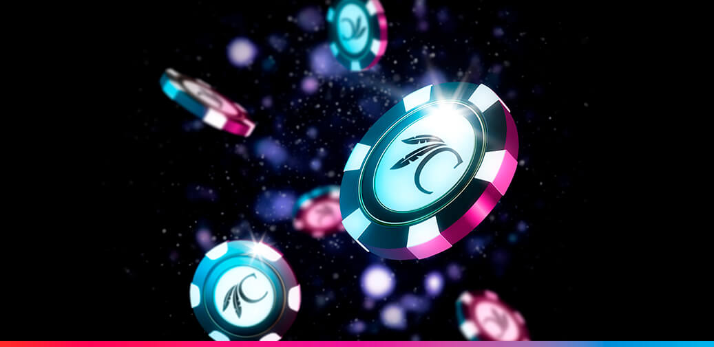 Portrait of casino chips