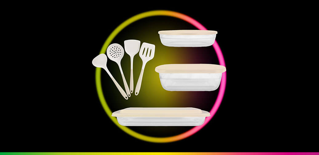 Baking dishes and cooking utensils