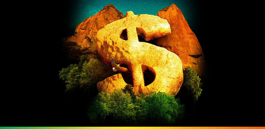 Picture of a big dollar sign