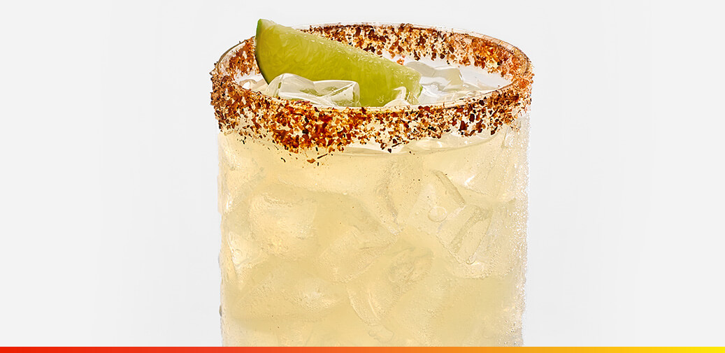Margarita with tajin on the rim