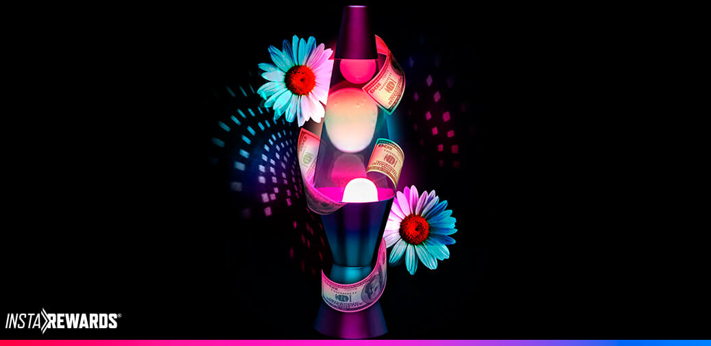 Flowers around a purse