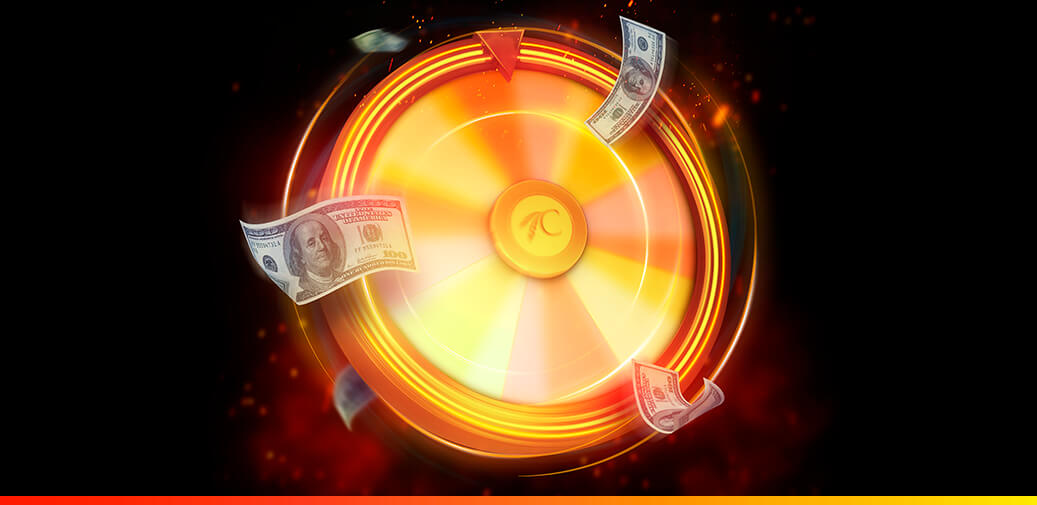 Choctaw record spinning with money